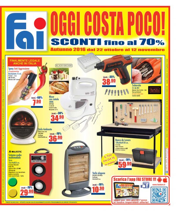 VOLANTINO PROMO FAI AUTUNNO 2016