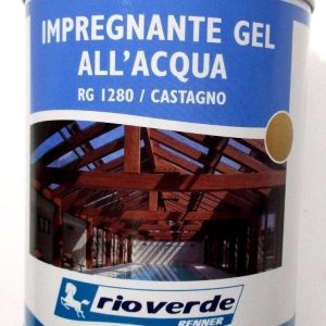 IMPREGNANTE GEL ALL'ACQUA RG 1280 CASTAGNO RIOVERDE RENNER 750 ML VENDITA RIO VERDE RENNER ROMA